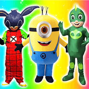 Festa a tema mascotte per bambini a Roma
