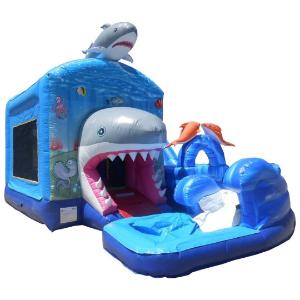 Noleggio scivolo gonfiabile acquatico “Shark Attack” per bambini a Roma