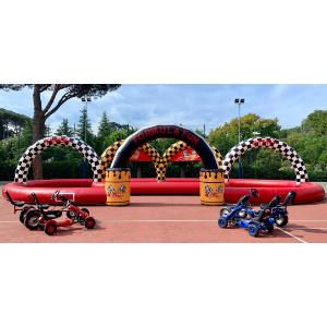 Noleggio gonfiabile originale “Pista Go-Kart” per bambini a Roma