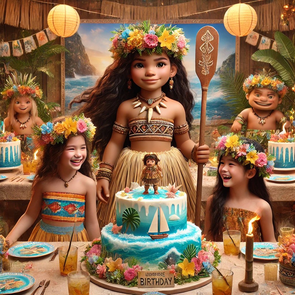 Festa a tema Oceania per bambini con decorazioni e giochi a tema Vaiana