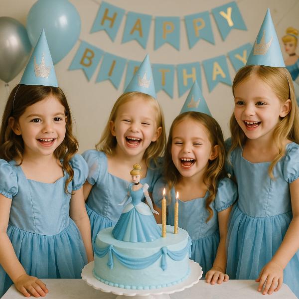 Festa a tema Cenerentola con giochi, decorazioni e costumi ispirati alla principessa Disney