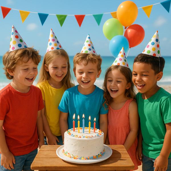 Feste di compleanno per bambini al mare con giochi e animazione in spiaggia