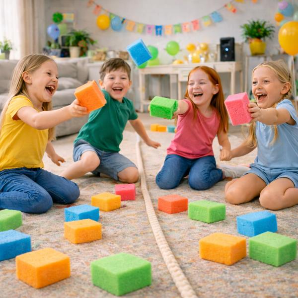 La battaglia delle spugnette gioco d’acqua divertente per bambini